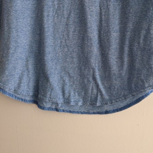 Riders by Lee Light Blue 3/4 Sleeve Shirt Size XXL - Picture 3 of 5